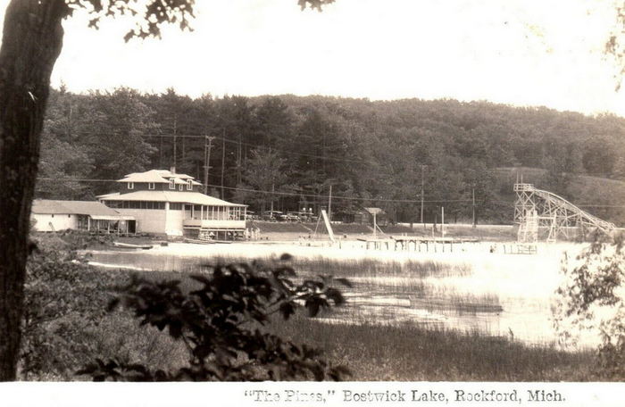 The Pines at Bostwick Lake - Vintage Post Card